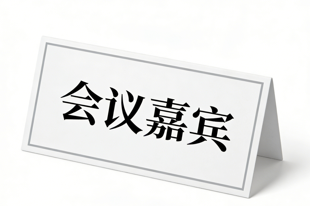从一张纸到一块屏：会议桌签的进化史